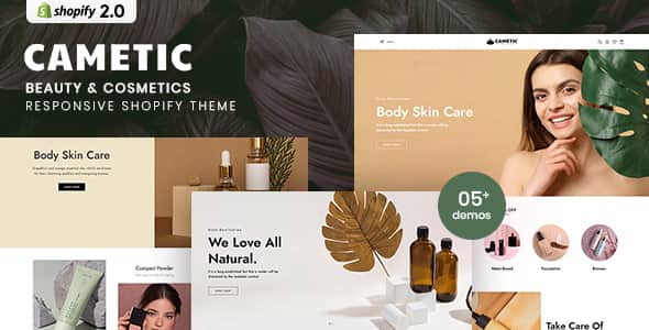 Cametic - Beauty & Cosmetics Responsive Shopify Theme | OS 2.0 Ready