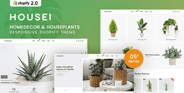 Housei - Homedecor & Houseplants Shopify Theme | OS 2.0 Ready
