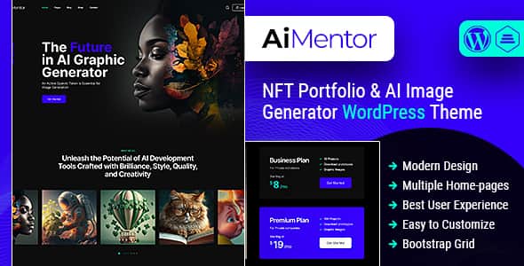 AI Mentor | AI Image Generator WordPress Theme - SEO Ready