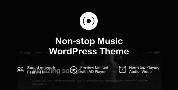 Bepop - Non-stop Music WordPress Theme | Ajax Audio Player
