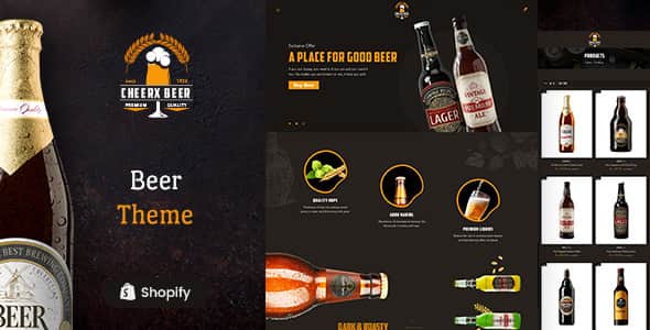 Cheerx - Alchocol & Liquor Store Shopify Theme | SEO Optimized