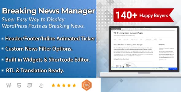 BWL Post To Breaking News Manager | WordPress Ticker Plugin