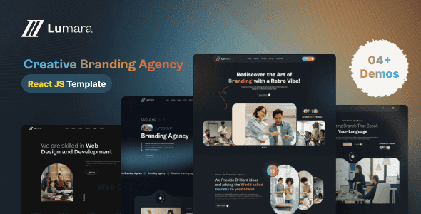 Lumara - Creative Branding Agency React JS Template | Clean Code