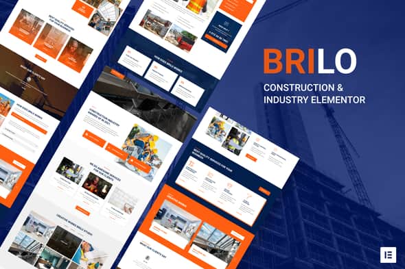 Brilo - Construction & Industry Elementor Template Kit | Fast Loading