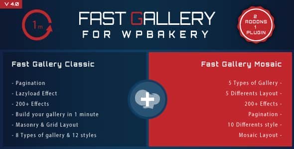 Fast Gallery for WPBakery Wordpress Plugin - Responsive Grid & Mosaic