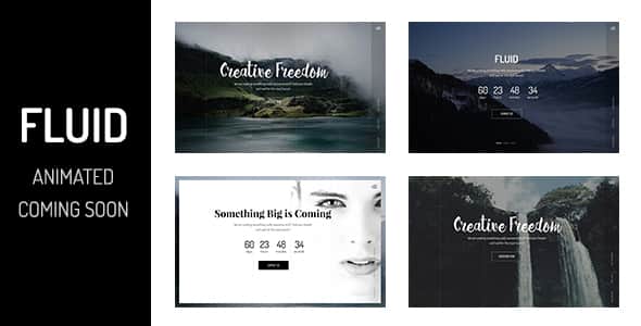 Animated Coming Soon Template — Fluid - Responsive HTML5 Template
