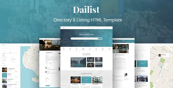 Dailist - Directory & Listing HTML Template - High-Converting Design