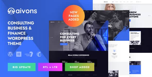 Aivons - Business Consulting WordPress Theme | Fast & Clean