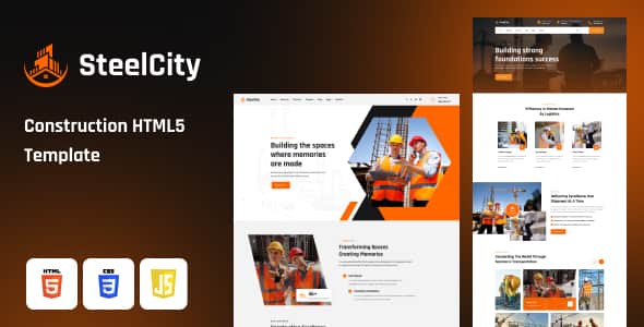 SteelCity - Construction HTML Template | Responsive Bootstrap 5