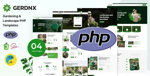 Gerdnx – Gardening And Landscaping PHP Template - Bootstrap 5