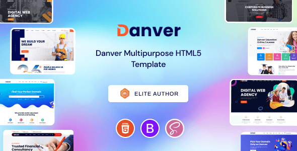 Danver - Multipurpose HTML5 Template | Bootstrap 5 Layouts