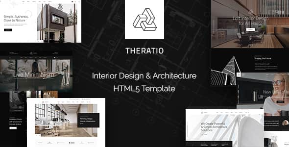 Theratio - Interior Design & Architecture HTML5 Template - Dark & Light