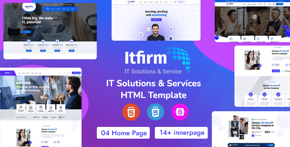 ITfirm - IT Solutions and Services HTML Template | Bootstrap 5