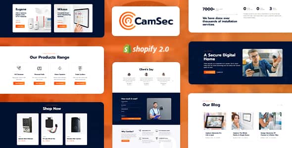 Camsec - Automation, CCTV Camera Shopify Store | Security Theme