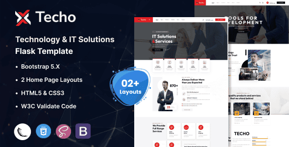 Techo - Technology & IT Solutions Flask Template | Bootstrap 5