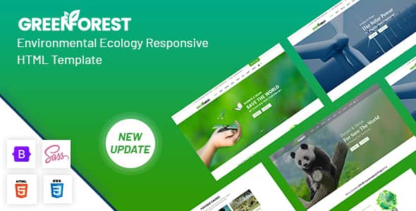 GreenForest - Environmental Ecology Responsive Template & Design