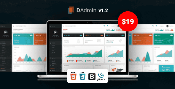 DAdmin - Responsive Bootstrap Admin Dashboard | HTML5 Template