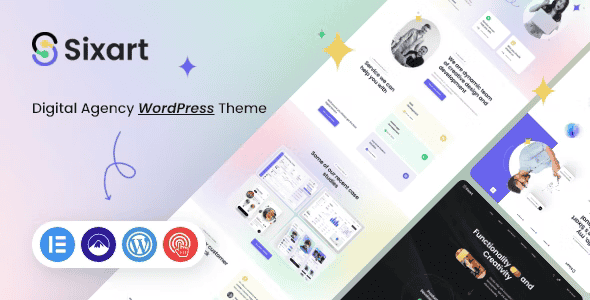 Sixart - Digital Agency WordPress Theme | Elementor Template