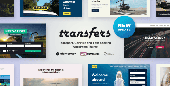 Transfers - Transport and Car Hire WordPress Theme | Booking System