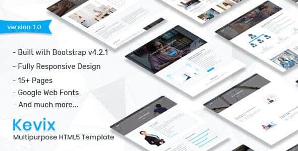 Kevix - Responsive Multipurpose Template | Bootstrap HTML5