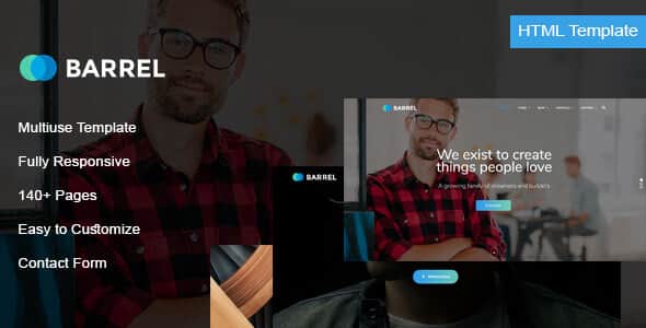 Barrel - Multiuse HTML Template | 140+ Responsive Pages