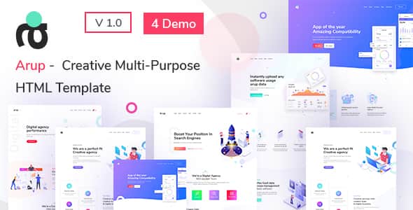 Arup - Creative Multipurpose HTML Template - Bootstrap Grid