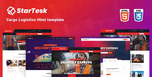 Startesk - Cargo, Logistics & Transport HTML5 Template | Fast Loading