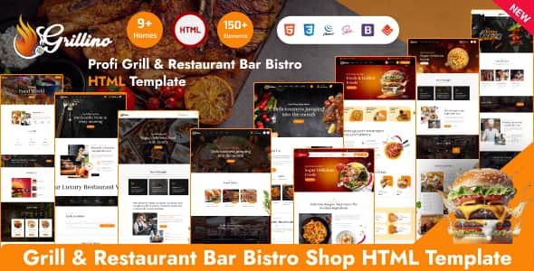 Grillino - Grill, Restaurant & Food HTML Template - Bootstrap 5