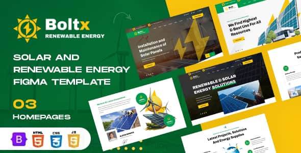 Boltx - Solar Energy and Renewable Energy HTML Template | Bootstrap 5